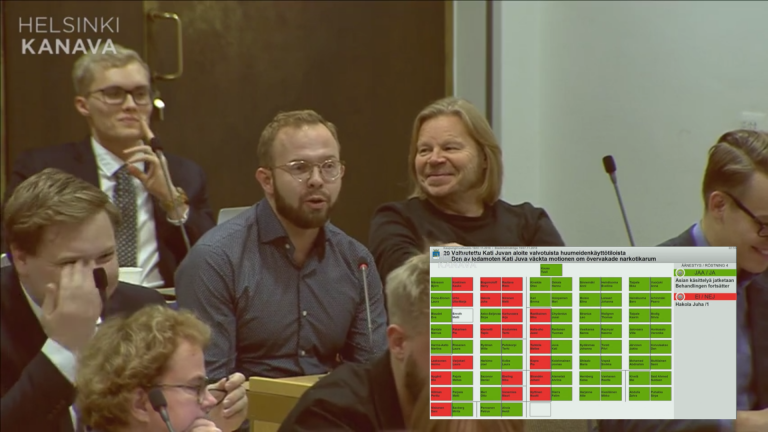 Helsingin kunnallisvaltuutettujen toiminta huumekysymyksissä valtuustokaudella 2017–2021